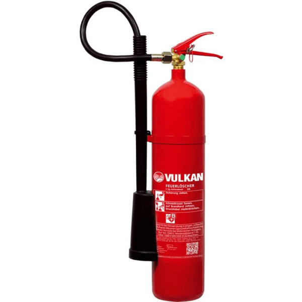 Vulkan 5 kg Kohlendioxid Feuerlöscher, C 5, DIN EN3, Klasse B